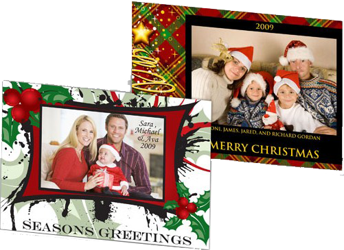 Photo cards for Christmas Holidays 7x5